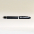 Metallic finished metal roller pen (black, without box)