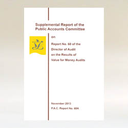 Public Accounts Committee Report No. 60A (English version)