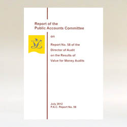 Public Accounts Committee Report No. 58 (English version)