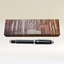 Deluxe metal roller pen with gift box